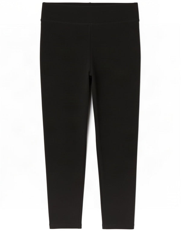 Marks & Spencer Womens Capri Leggings UK 10 Small Black Cotton