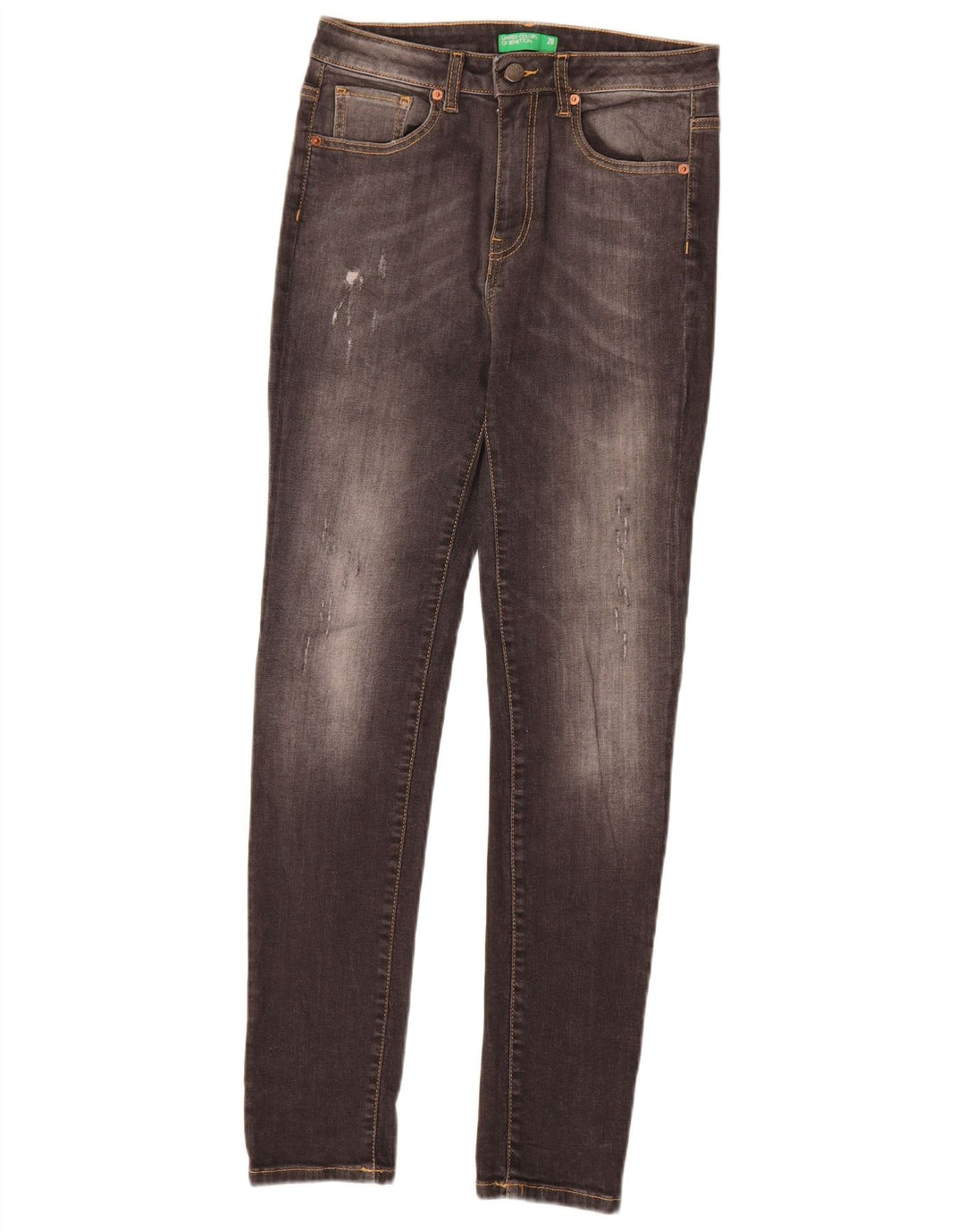Benetton Jean Skinny W28 L30 Gris Homme