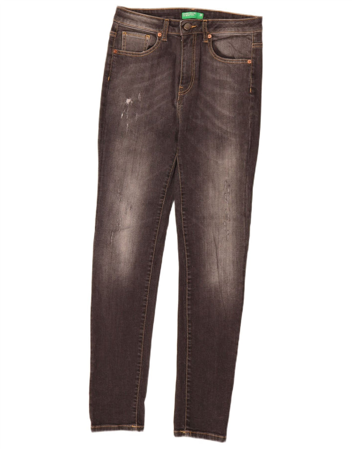Benetton Jean Skinny W28 L30 Gris Homme