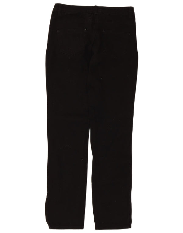 M&Co Pantalon décontracté coupe slim pour femme UK 10 Small W30 L29 Coton noir