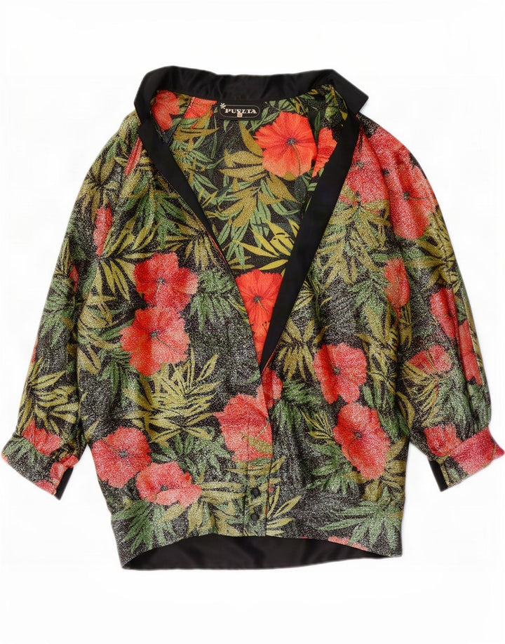 Puszta Cardigan à manches 3/4 pour femme EU 40 Medium Multicolore Floral