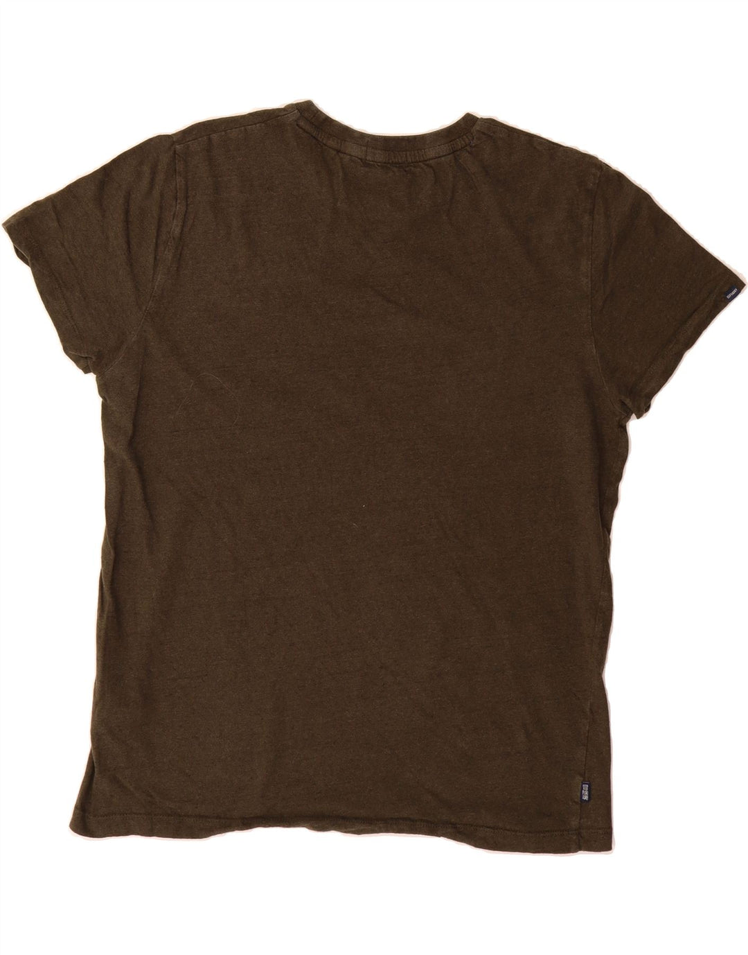 SUPERDRY Mens T-Shirt Top Large Khaki Cotton Vintage Superdry and Second-Hand Superdry from Messina Hembry 
