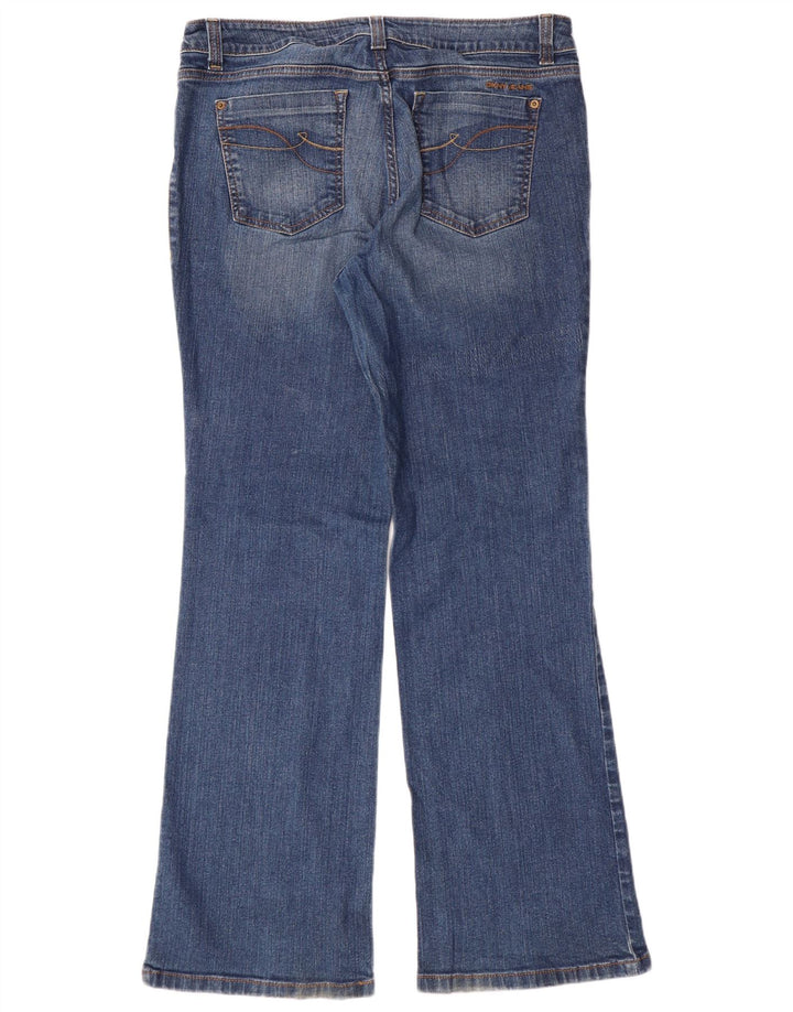 Dkny Jeans Bootcut Femme US 16 2XL W35 L32 Bleu Coton