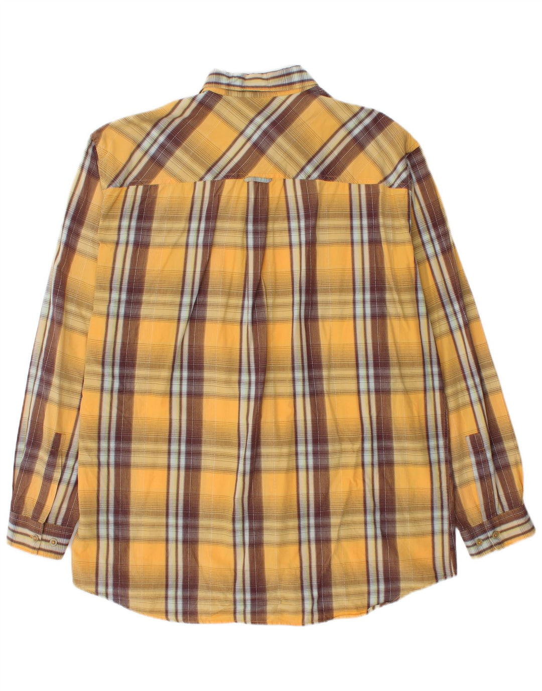 Marlboro Classics Chemise Homme 2XL Coton à Carreaux Jaune