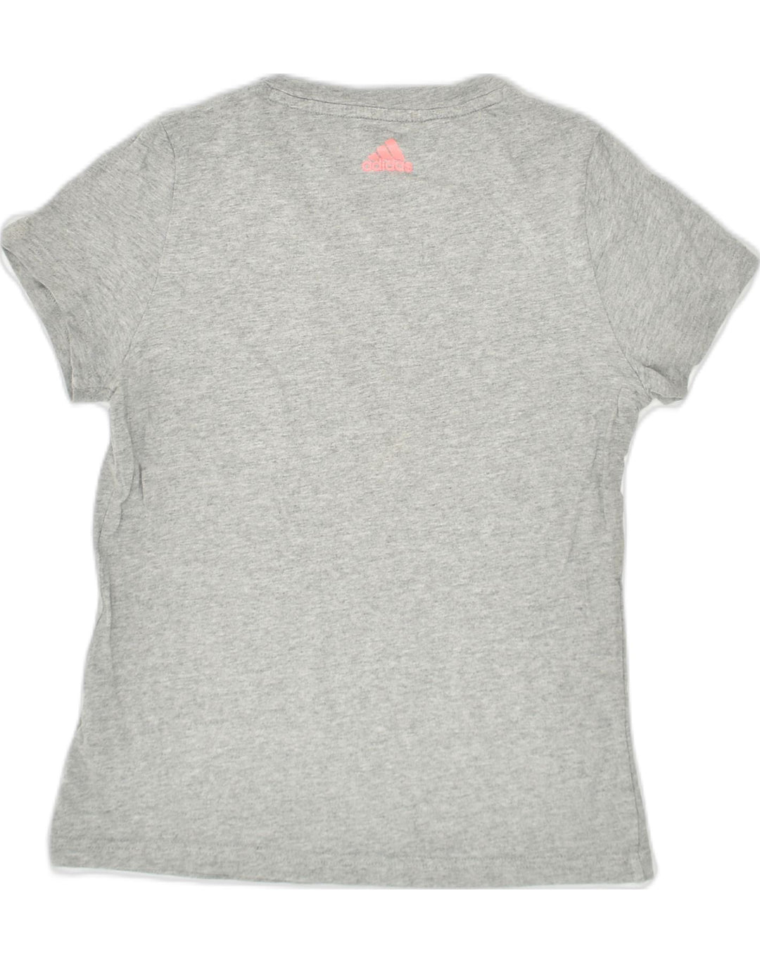 ADIDAS Girls Graphic T-Shirt Top 11-12 Years Grey Cotton | Vintage Adidas | Thrift | Second-Hand Adidas | Used Clothing | Messina Hembry 