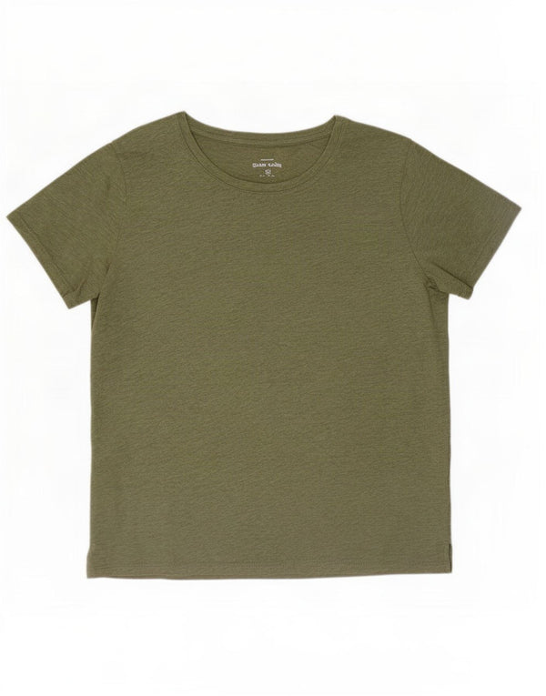 Eddie Bauer T-Shirt Homme Top 2XL Vert Coton