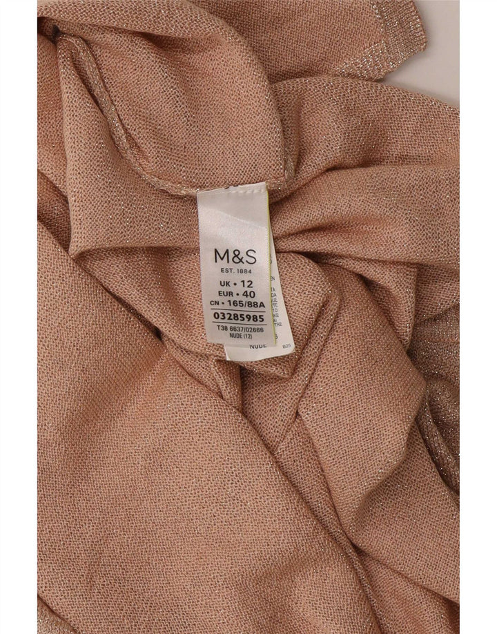 Marks & Spencer Débardeur Femme UK 12 Viscose Beige Moyen