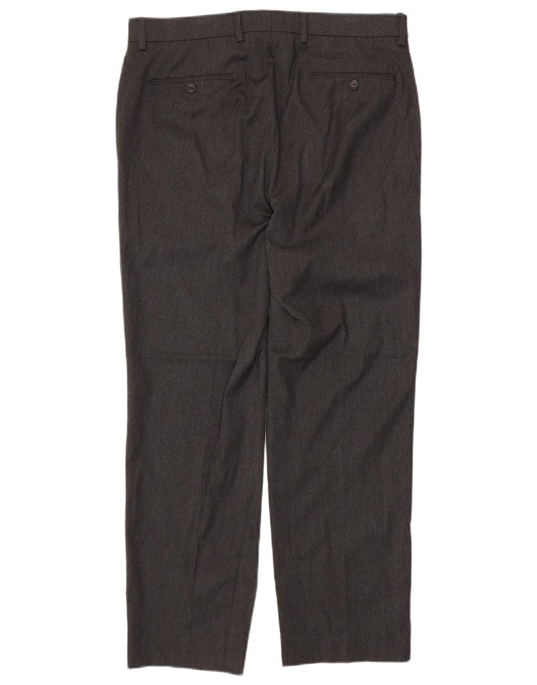 RALPH LAUREN Pantalon de Costume Droit Homme W33 L32 Gris Polyester