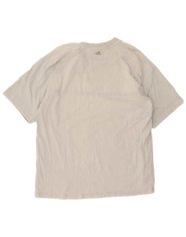 Adidas T-shirt graphique pour homme UK 42/44 Grand vert en coton color block