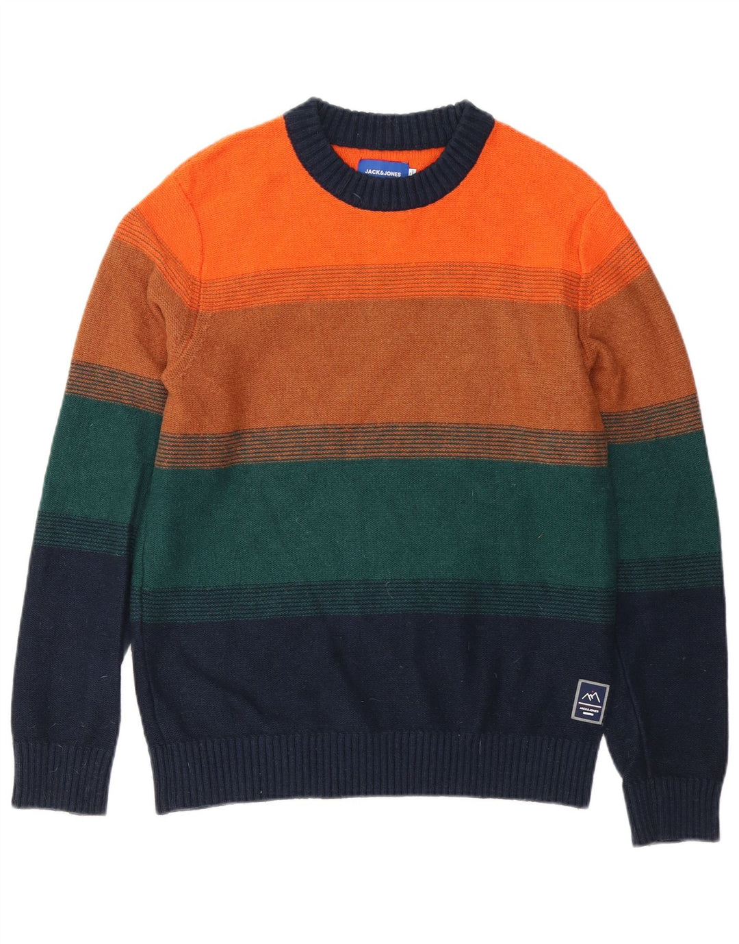 Jack & Jones Pull Col Ras Du Cou Rayé Multicolore Moyen Homme