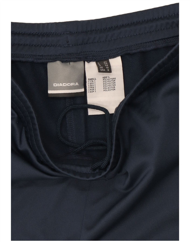 Diadora Pantalon de survêtement pour femme UK 10 Small Bleu marine Polyester
