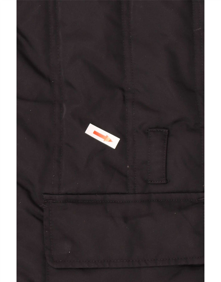 Tommy Hilfiger Veste matelassée pour femme UK 16 Large Noir Nylon