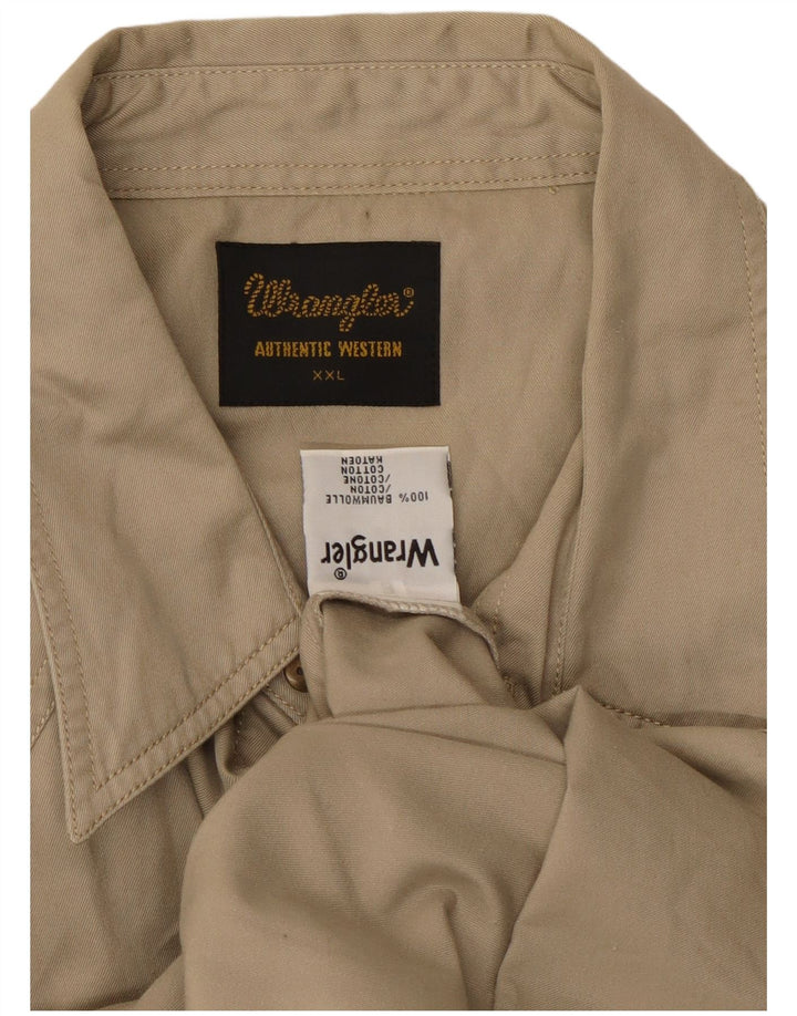 Wrangler Chemise Homme 2XL Coton Beige