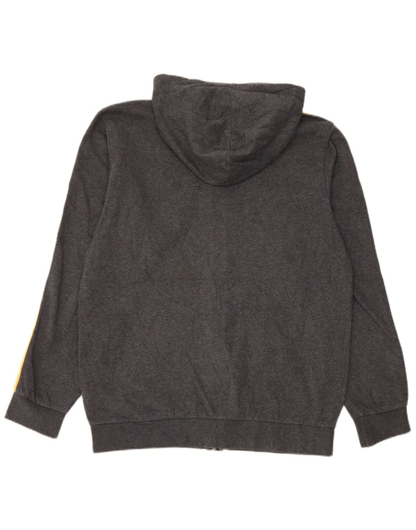 Adidas Pull à capuche zippé pour homme Grand coton gris