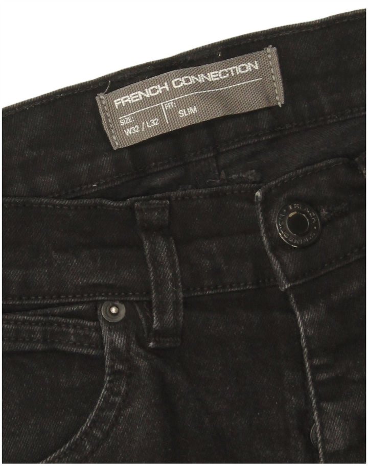 French Connection Jean Slim Homme W32 L32 Noir Coton