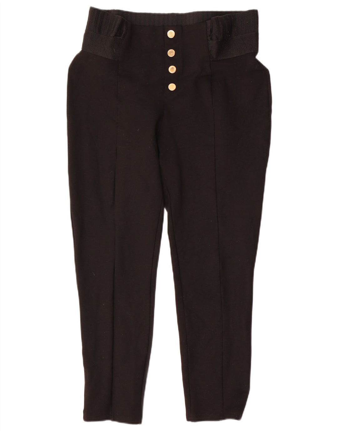 Zara Pantalon Capri Slim Femme XL W36 L24 Noir