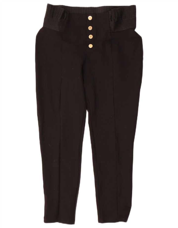 Zara Pantalon Capri Slim Femme XL W36 L24 Noir