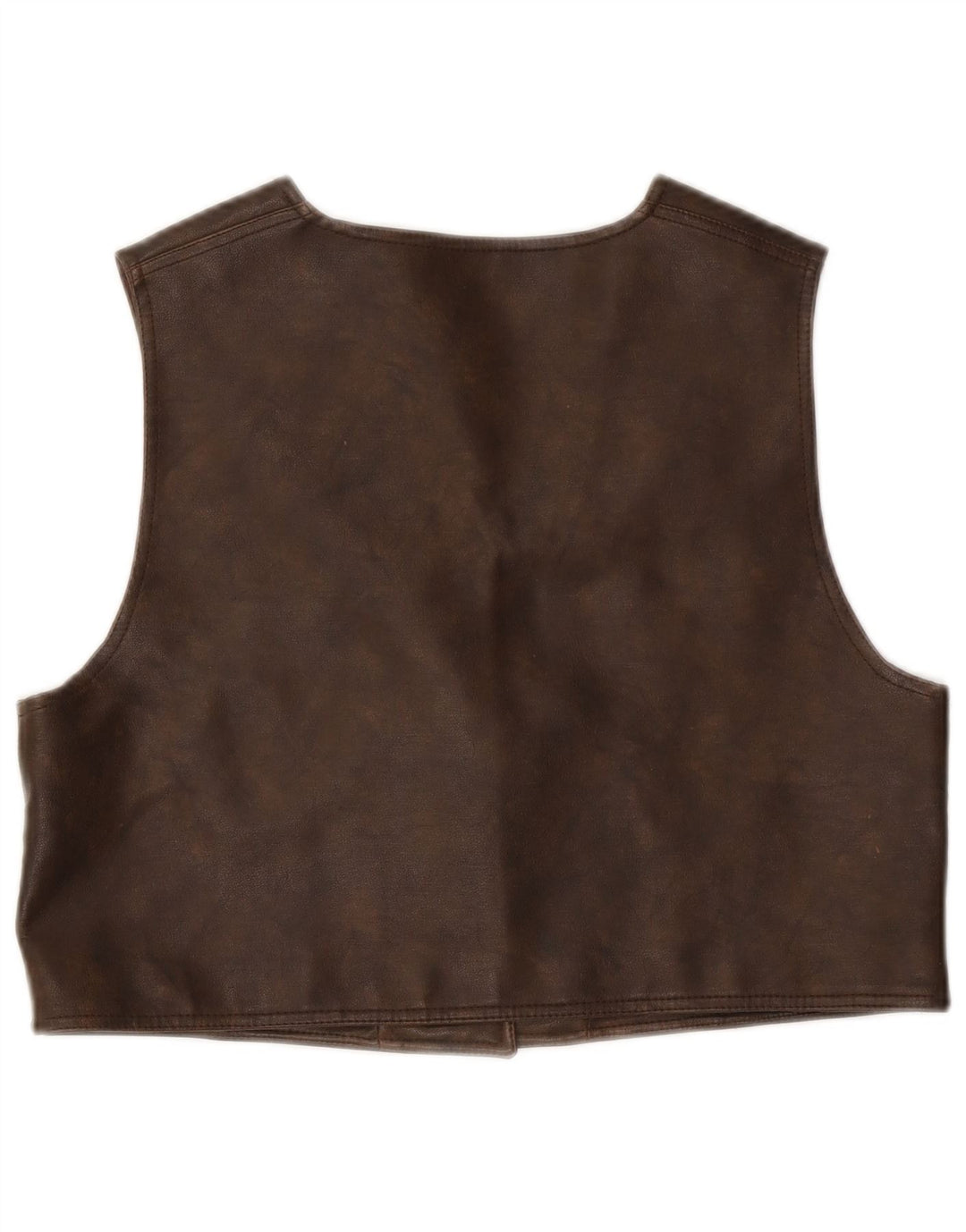 YOUR SIXTH SENSE Gilet en cuir pour femme UK 18 XL Marron