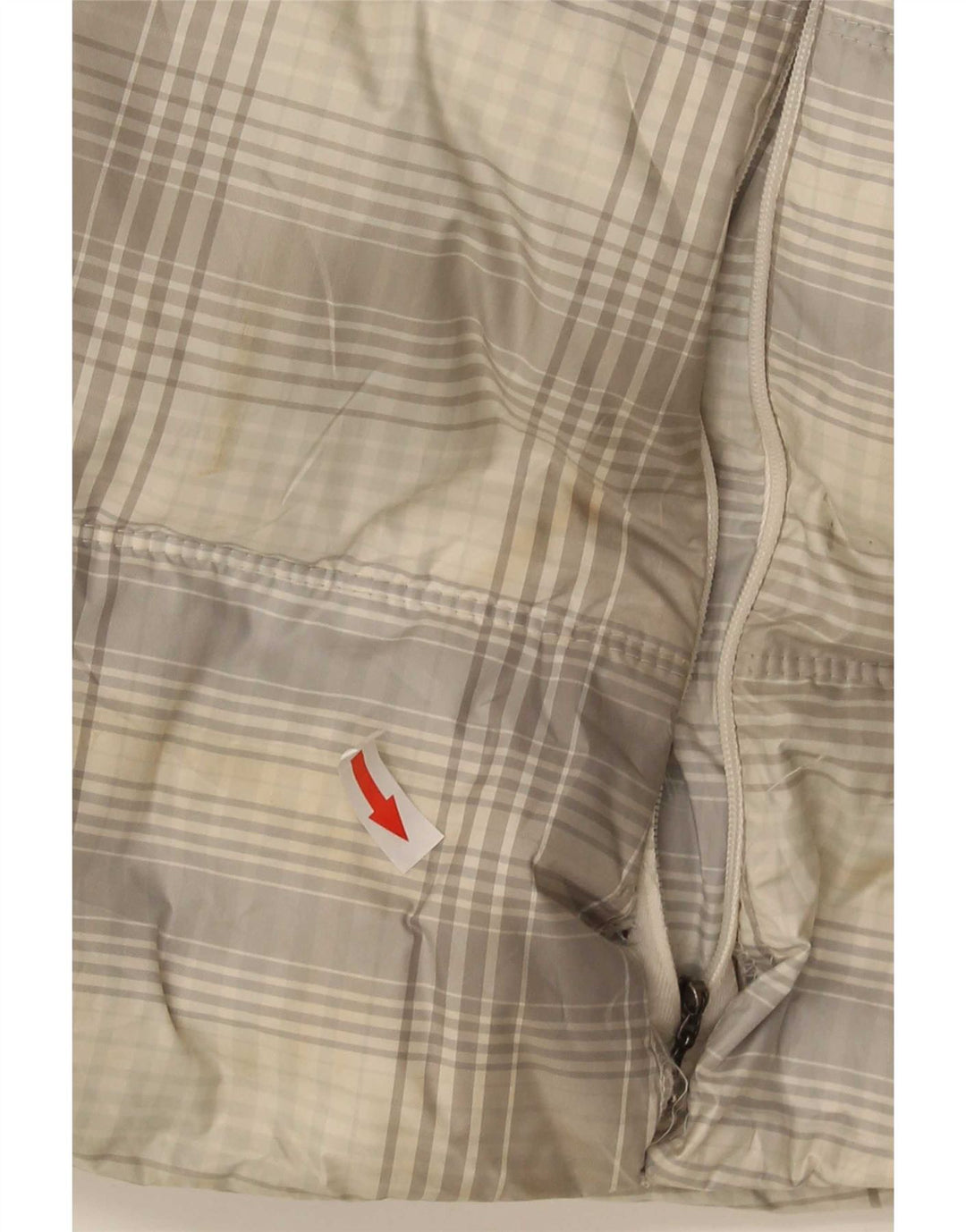 Columbia Veste matelassée à capuche pour femme UK 18 XL Gris à carreaux Polyester