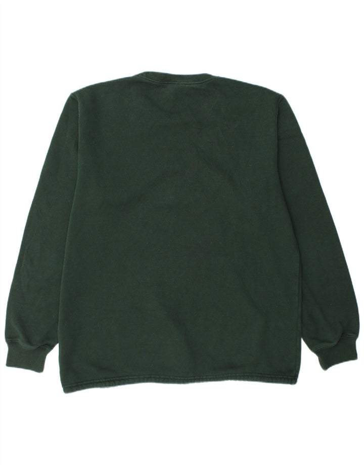 CHAMPION Sweat-Shirt Graphique Homme XL Vert Coton