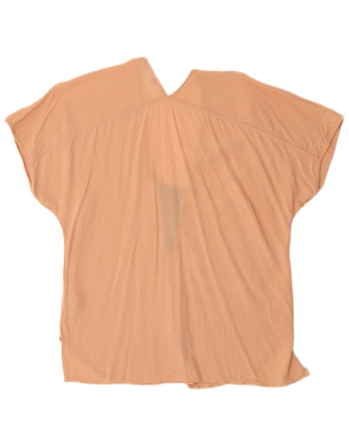Zara Femme Chemisier Top UK 16 Large Rose Viscose