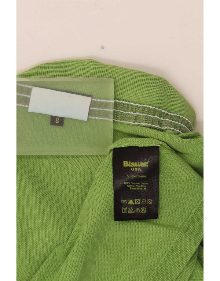 Blauer Polo Homme Petit Vert Coton