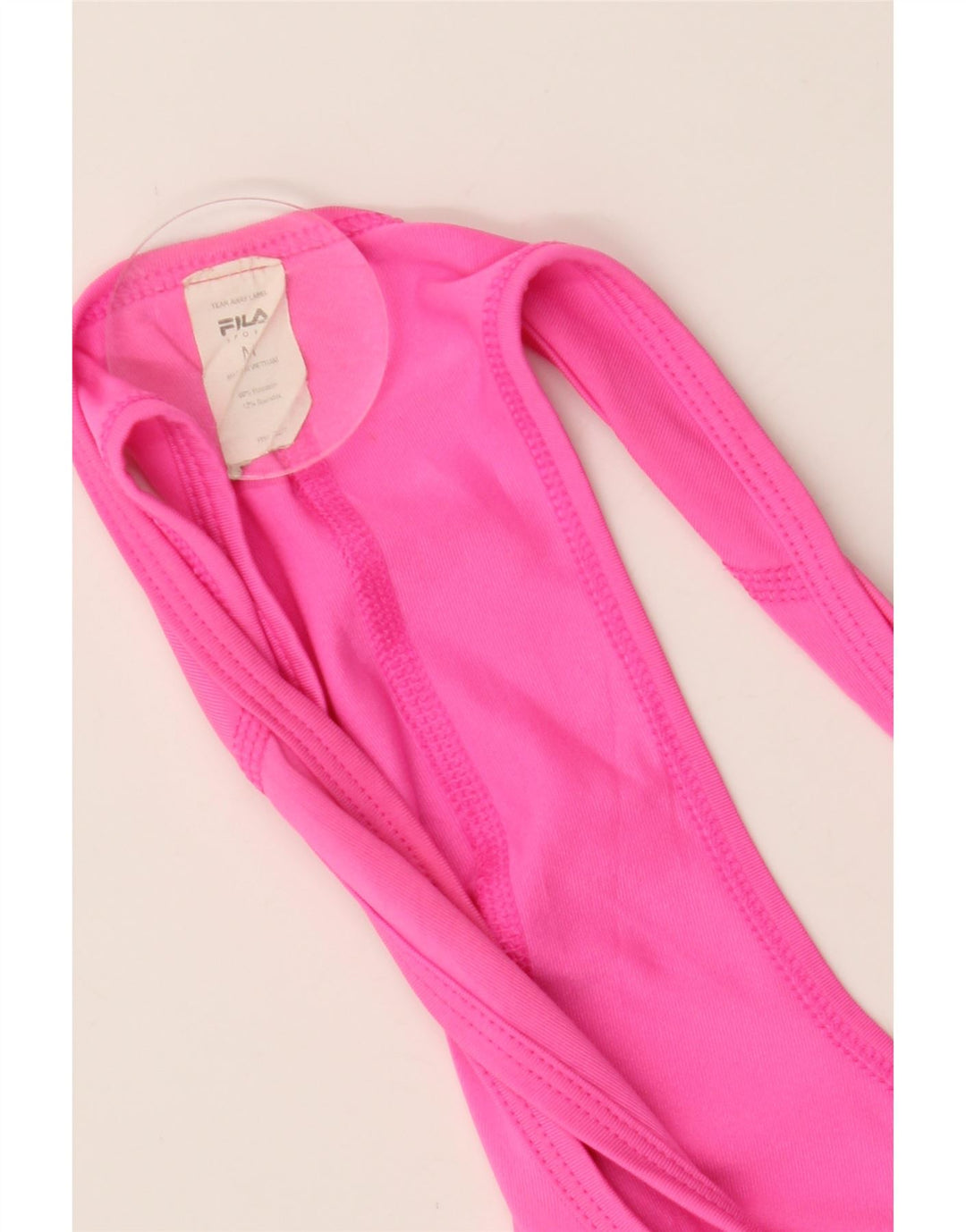 FILA Womens Vest Top UK 12 Medium Pink Polyester