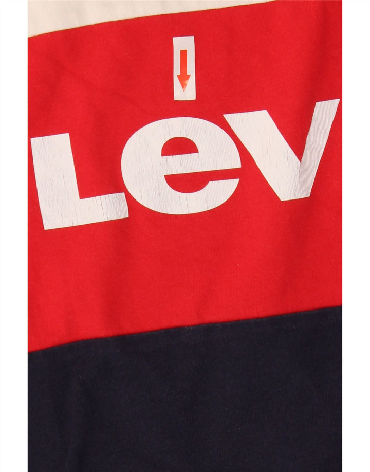 Levi's Haut Crop Graphic T-Shirt Femme UK 10 Small Multicolore