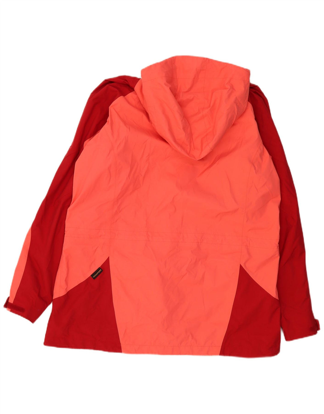 JACK WOLFSKIN Veste de pluie à capuche pour femme UK 22/24 2XL Rose Colourblock