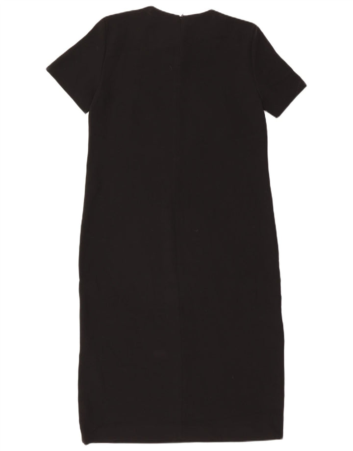 Zara Robe fourreau pour femme UK 44 Large Noir Polyester