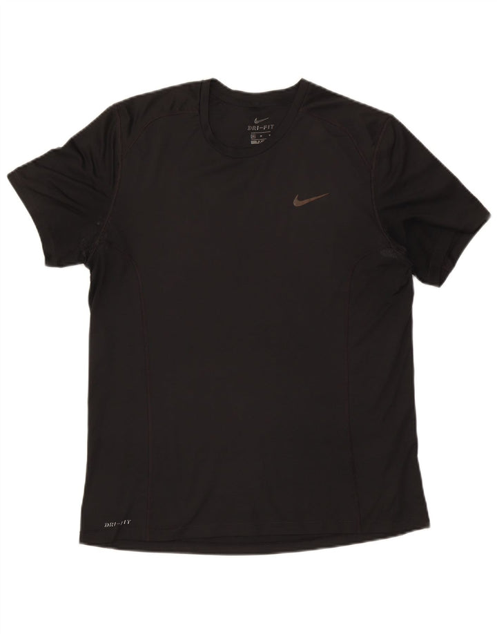 Nike Hommes Dri Fit T-Shirt Haut Noir Moyen