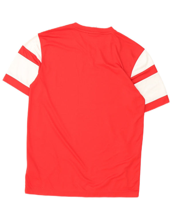 Nike T-shirt Dri Fit pour homme en polyester color block rouge moyen