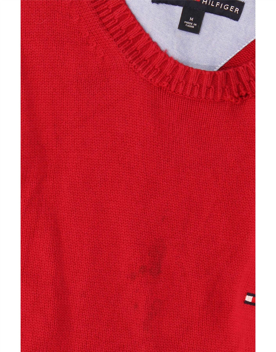 Tommy Hilfiger Pull Col Bateau Homme Bordeaux Moyen