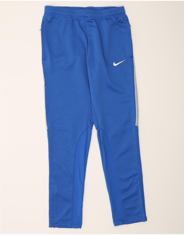 Pantalon de survêtement Nike pour homme en polyester color block bleu moyen