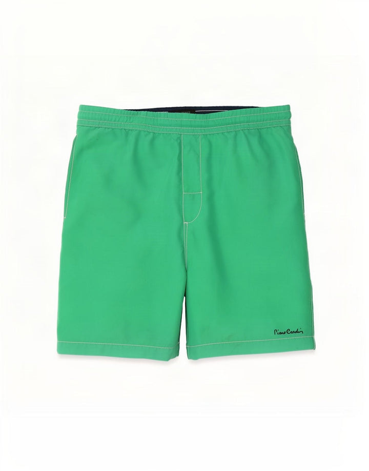 Pierre Cardin Short De Bain Homme Vert Moyen Polyester