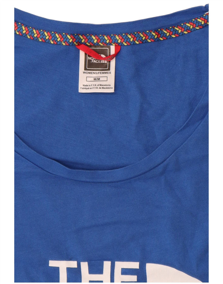 The North Face T-shirt graphique pour femme UK 14 Bleu moyen