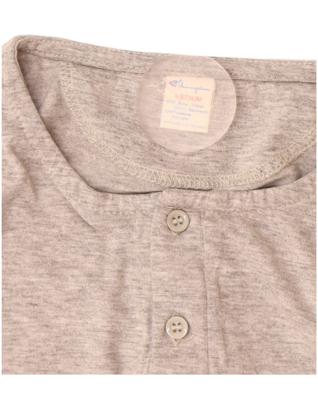 CHAMPION T-Shirt Homme Gris Moyen Coton