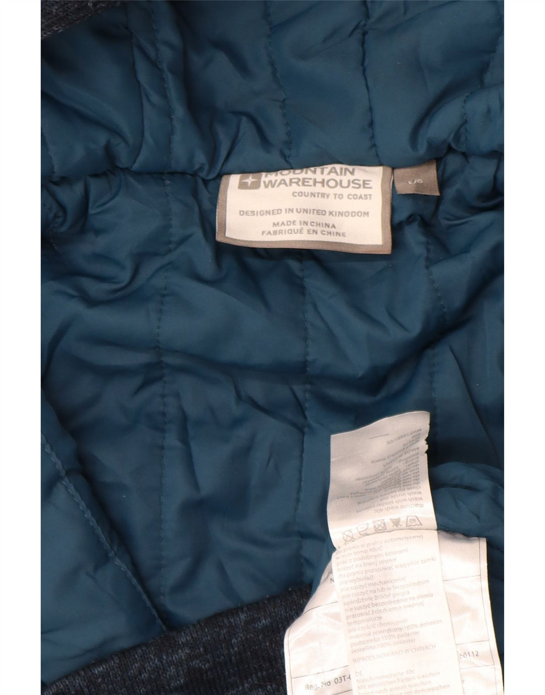 Mountain Warehouse Pull à capuche zippé pour homme, grand, bleu marine moucheté