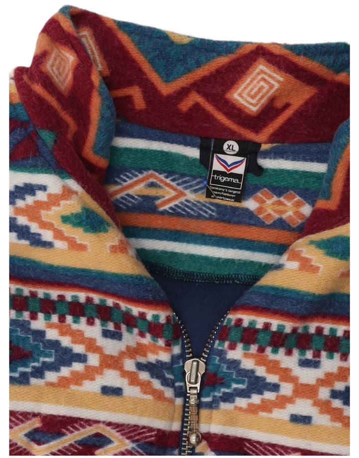 Trigema Veste Polaire Homme UK 42 XL Polyester Géométrique Multicolore