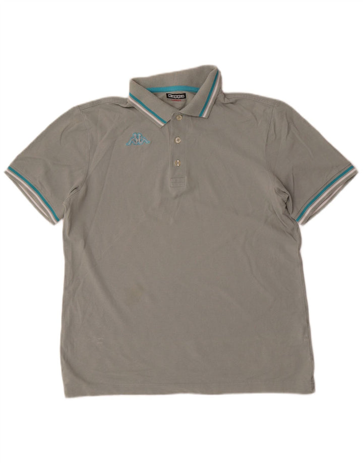 Kappa Polo Homme Grand Gris Coton