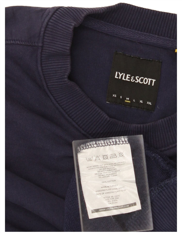 LYLE & SCOTT Sweat-Shirt Homme Bleu Marine Moyen Coton