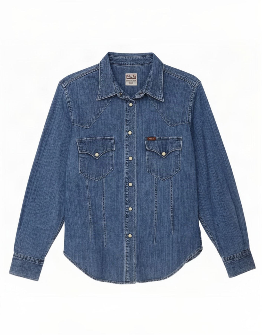 Chemise en jean pour femme Rifle UK 16 Large Bleu