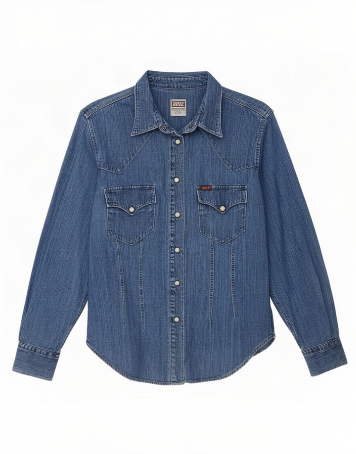 Chemise en jean pour femme Rifle UK 16 Large Bleu
