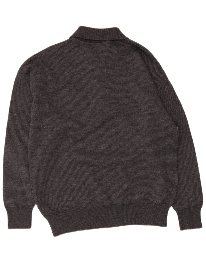 Il Granchio Pull Col Polo Homme Gris Moyen Argyle/Diamant