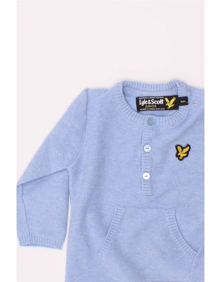 Lyle & Scott Combishort à manches longues pour bébé garçon 3-6 mois Bleu