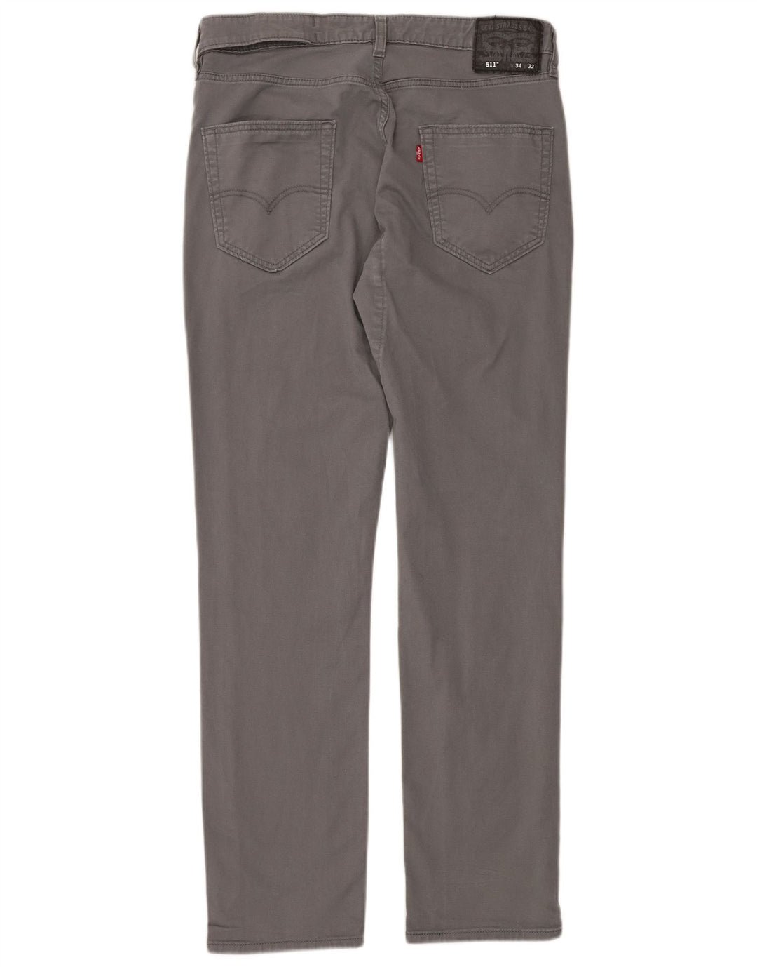 LEVI'S Pantalon Chino Slim 511 Homme W34 L32 Gris Coton