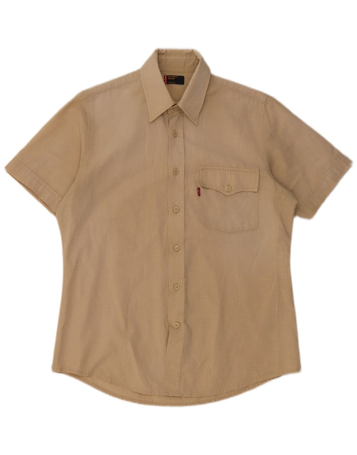Levi's Chemise à Manches Courtes Sta-Prest Homme Beige Moyen