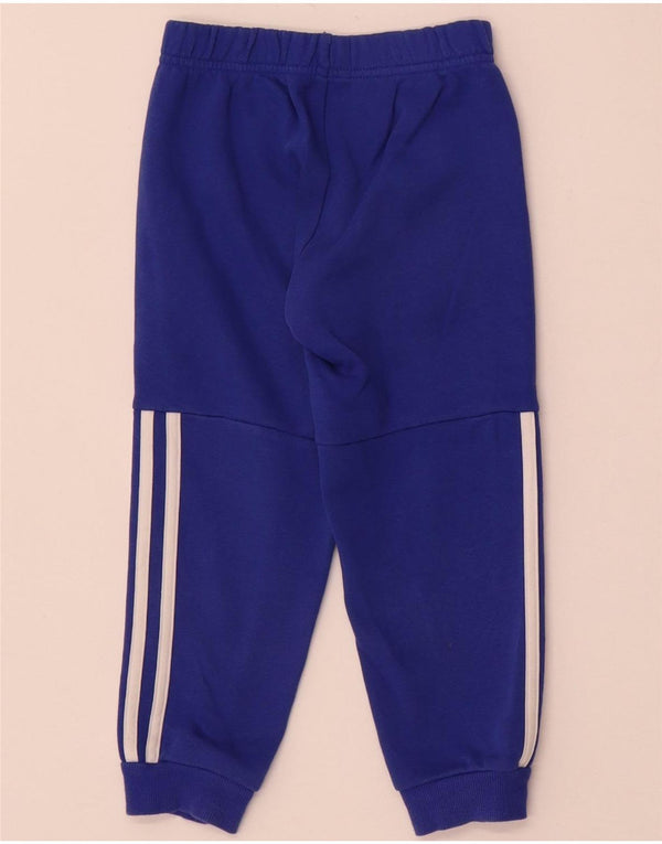 Adidas Pantalon de Survêtement Garçon Joggers 3-4 Ans Bleu Coton