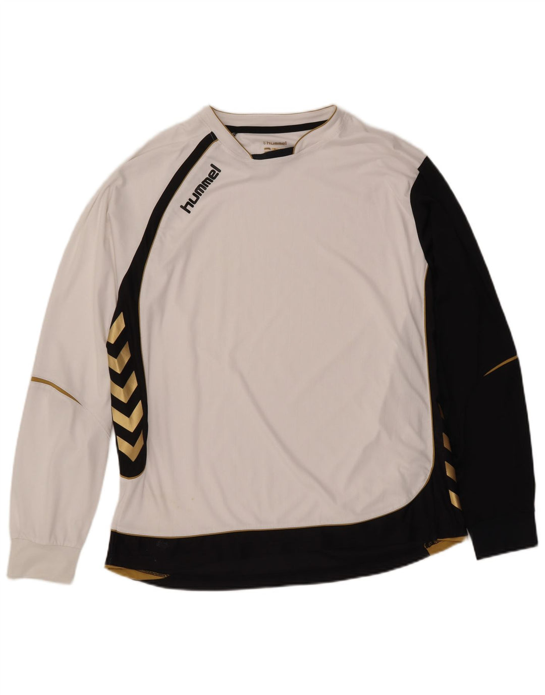 HUMMEL Haut à manches longues XL Homme Blanc Colourblock