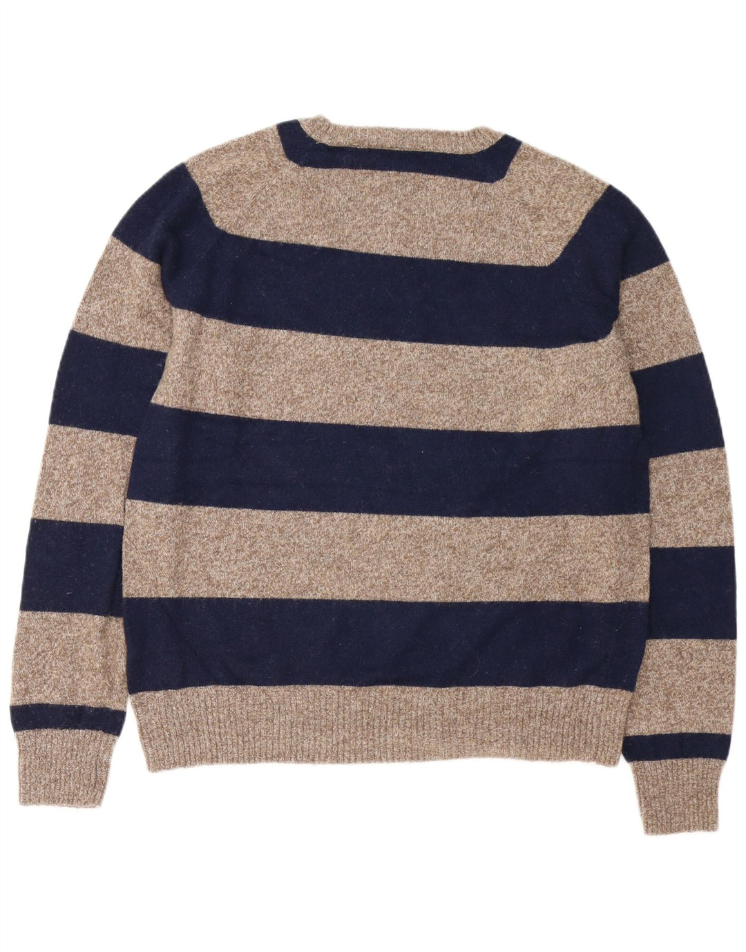 J. CREW Pull à col rond pour homme en polyamide rayé bleu marine